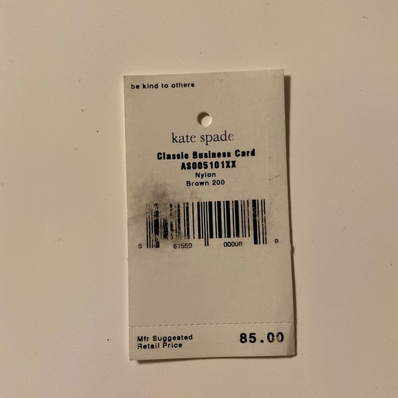 Kate Spade classic nylon card holder wallet - Picture 3 of 3